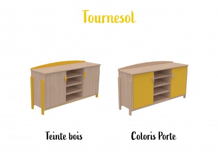 Meuble bas 2 portes et étagères K'briol 